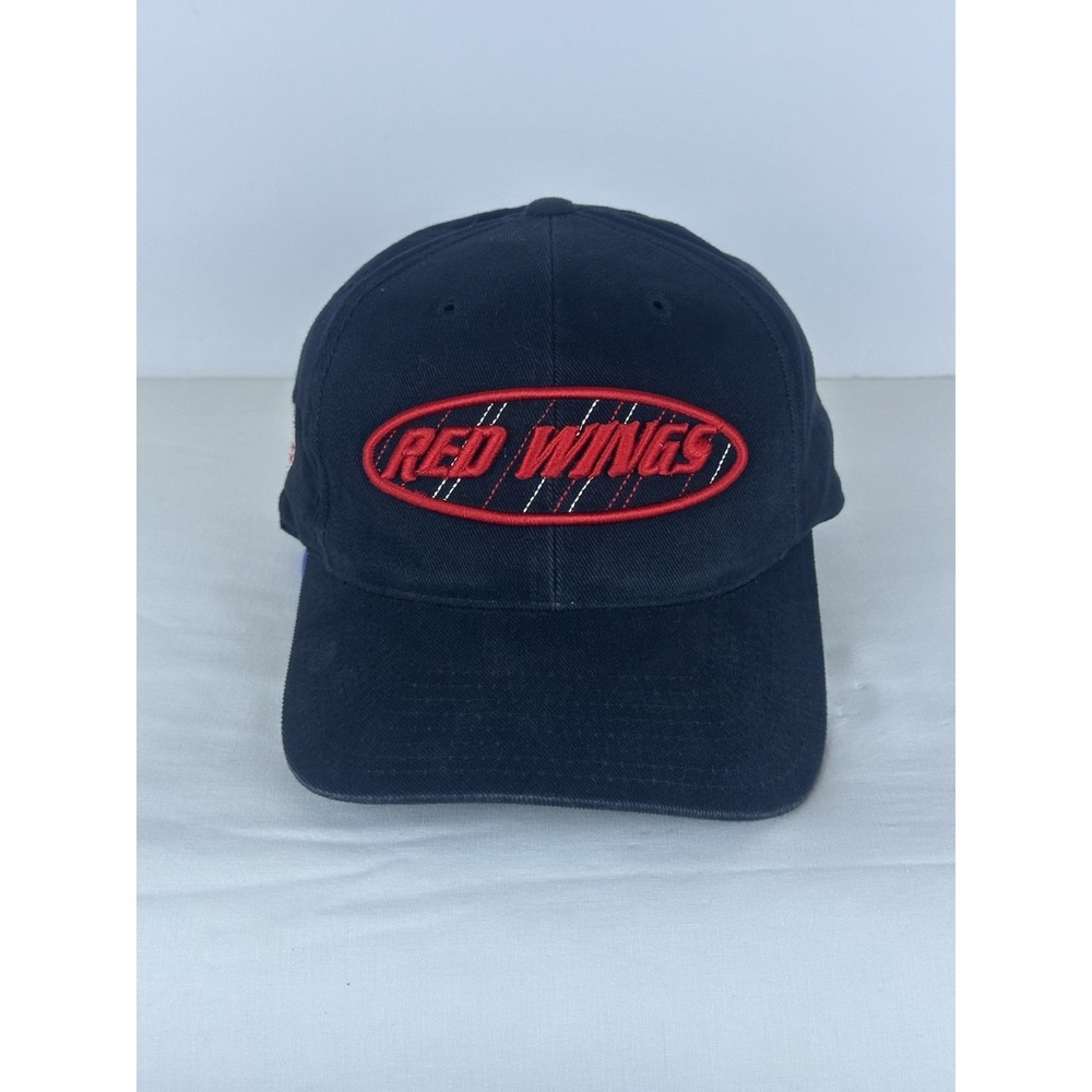 Vintage 90's Detroit Red Wings SnapBack Baseball Hat Cap Annco NHL Original Six